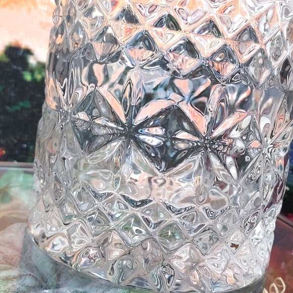 Crystal Biscuit / Cookie Jar by Shamrock Crystal Made in Yugoslavia - Picture 6 of 8
